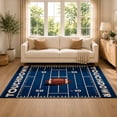 thumbnail image 2 of Gelasgo Football Field Velvet Area Rug, Sports Theme Rectangle Floor Carpet, Soft Plush Non Slip Rug for Bedroom Game Room Home Decor 47.2"×31.5", 2 of 3