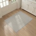 thumbnail image 3 of ODIKA 3'x5' Ivory Black Diamond Dot Array Tufted Washable Accent Rug Contemporary Geometric Dotted Grid Formation With Structured Border Pet Friendly, Non-Shedding Mat for Bedside, Nursery Room, 3 of 7
