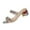 Gold, variant on Summer Slippers for Women Beach Fashion Chunky Heels Open Toe Comfortable Slip-On Rhinestone Sandals Casual Daily Shoes Gold 8