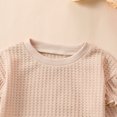 thumbnail image 5 of XDZJLR Jumpsuit for Girls Baby Boy Knit Sweater Oversized Crewneck Sweatshirt Cute Fall Outfit Beige 0-3 Months, 5 of 7