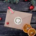thumbnail image 3 of 500 Piezas de 1 Pulgada de Etiquetas de de Feliz Navidad, Saludos Festivos, Decoraciones de Agradecimiento, Serie de Pegatinas para Cajas de Regalo, 3 of 7