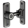thumbnail image 1 of IMCBSTT - Pestillos para puertas resistentes, de 90 grados, con ángulo recto, antirrobo, para puertas corredizas, para jardín, color negro luminoso, 1 of 6