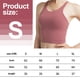 thumbnail image 2 of Ropa interior deportiva para mujer con almohadilla extraíble Chaleco de entrenamiento de ropa interior de yoga con cordones y espalda cruzada sexy - Rosa claro, 2 of 6