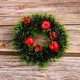 thumbnail image 1 of Mini Corona de Navidad colgante en miniatura, conos de pino Artificial, árbol de bayas rojas, decoración navideña de Año Nuevo, 1 of 4