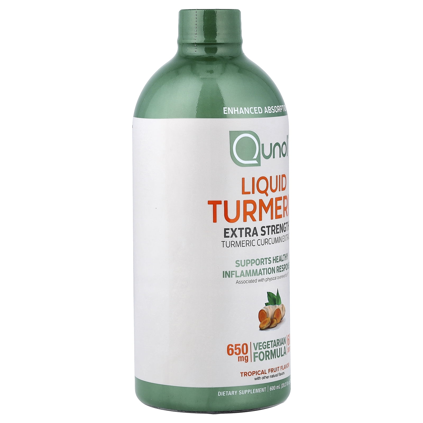 Qunol Liquid Turmeric, Tropical Fruit, 20.3 fl oz (600 ml)