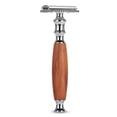 thumbnail image 3 of Men Razor,Classic Men Anti-skid Wood Dual Blade Razor Classic Razor Streamlined Design, 3 of 11