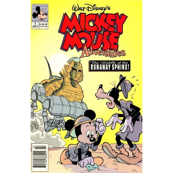 Mickey Mouse Adventures #2 (Newsstand) VF ; Disney Comic Book
