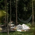 thumbnail image 5 of Yooshoverk Hammock, Green, Nylon Mesh, Thickened Camping, Swing Bed, Outdoor Garden Hiking, 5 of 6
