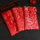 Corciosy 4pcs Soie Chinoise Rouge Enveloppes HongBao Cadeau Wrap Sacs Rouge Porte-Bonheur Poches d'Argent pour la Nouvelle Année 2020 RatSpring Festivalanniversaire Mariage – image 1 sur 1