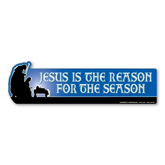 Magnet, Jesus is the Reason For the Season, Christmas Strip Magnet, 11" x 3"