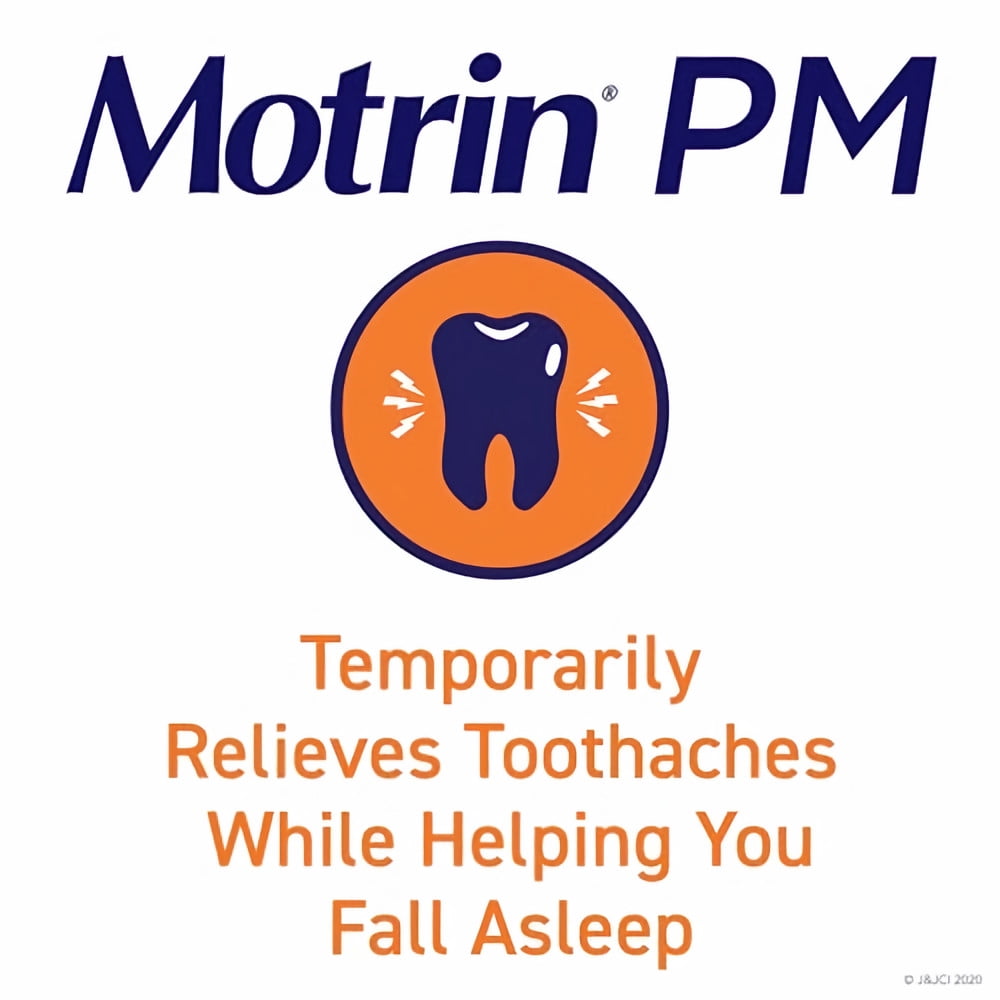 Motrin PM Caplets Ibuprofen Nighttime (Pack of 2)