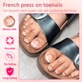 thumbnail image 2 of Exprimidor de uñas French Tip Toe Bellelfin, 240 unidades, rosa claro, 2 of 7