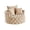 Red, variant on Benjara Swivel Accent Chair with Curved Design and Button Tufting- Beige
