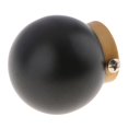 thumbnail image 4 of Cabeza / Finales / Para varillas de cortina de aleación de aluminio - Bola negra Sunnimix Extremos de poste de cortina, 4 of 8