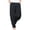 Black, variant on Migroa Men's Casual Cotton Linen Pants Yoga Beach Loose Fit Casual Elastic Waist Drawstring Summer Harem Baggy Trousers with Pockets Casual Summer Beach Pants Black L