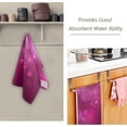 thumbnail image 3 of Elegant Purple Snowflakes Hand Towels 2 PCS, Merry Christmas Kitchen Towel Ultra Soft and Highly Absorbent,Decorative Fingertip Face Towel for Bathroom Hotel, 28.3"x 14.4", 3 of 6