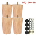 thumbnail image 4 of HOTBEST 4 X Solid Wood Furniture Feets Sofa Cabinets Beds Leg Square Legs for Settee Table Home Furniture Accessories 60/100/150mm, 4 of 6
