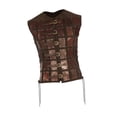 thumbnail image 2 of Decodeary Samurai Armor Steampunk Chest Armor for Party Halloween black Pirate brown, 2 of 6