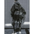 thumbnail image 5 of Niepce Inc Japanese Streetwear Black Hooded Men's Techwear Windbreaker, 5 of 11