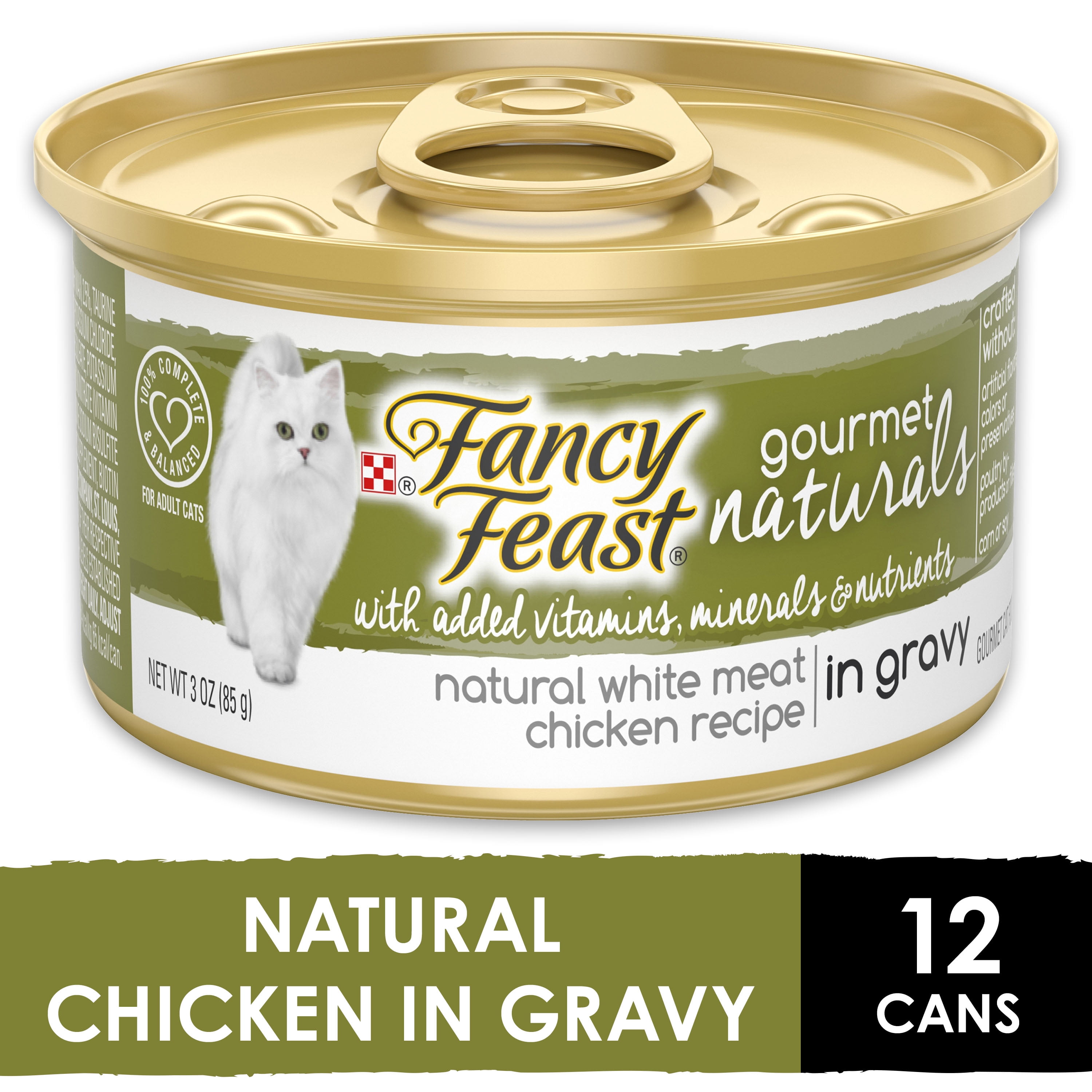 (12 Pack) Fancy Feast Natural Wet Cat Food, Gourmet ...