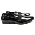 thumbnail image 4 of Men's Tuxedo Shoes Black Slip On Strap Loafer Formal Patent Leather Traditional Wedding Prom, 4 of 5