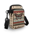 thumbnail image 3 of HELLHERO Polyester Crossbody Bags Lightweight Outdoor Daily Use Double Deck, Mixed Geometrics with Butterfly, 3 of 7