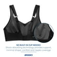 thumbnail image 5 of Brooks Women's Convertible Sports Bra for High Impact Running, Workouts & Sports with Maximum Support - Black - 38 F, 5 of 6