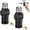 2, variant on 3 Prong Light Socket to Plug Adapter,E26 Outdoor Light with Outlet,E27 Light Bulb to 2/3 Prong Outlet Plug Splitter Converter for Garage Porch CCTV Camera (1, Black)