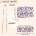thumbnail image 4 of FORMRS Women Crossbody Purse with Chain Strap Vegan Leather Shoulder Handbag, Mosaic Flowers Pattern, 4 of 7