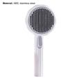 thumbnail image 4 of Pet Comb One-click Cleaning Button Hair Removal Washable Pet Cats Dogs Cleaning Slicker Brushes Pet Supplies-White, 4 of 8