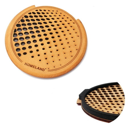 HOOWIFFY Rubber Acoustic Guitar Hole Cover Suppresses 1Pack Wood