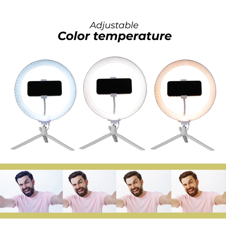 12-Inch Full Color Ring Light with Tabletop Tripod photo 6