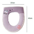 thumbnail image 2 of Toilet Seat Cover Pad Bathroom Soft Thicker Warmer Toilet Seat Cover Pad Home Decoration, 2 of 5