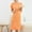 Orange, variant on Sakmal Cotton Women Moomoo Nightgowns White Soft Plus Size Long Nightwear Short Sleeve Solid Nightgowns for Women