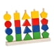 thumbnail image 4 of Juego de juguetes Montessori, juguetes de secuenciación de cuentas de madera, material didáctico, juguetes de interacción, apilador de formas a juego, 4 of 9