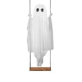 thumbnail image 2 of Luckky 6 FT Large Hanging Swing Ghost Halloween Outdoor Decoration,Spooky Cute Hanging Ghost Ornament,Holiday Decor for Front Porch,Yard,Garden Tree & Halloween Party（with Light&Remote control）, 2 of 7