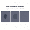 thumbnail image 4 of Vruelia Draining Mat Wear-resistant Water Absorption Flower Pattern Faucet Splash Mat Household Supplies, 4 of 5
