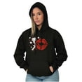 thumbnail image 5 of Betty Boop Blowing Kisses Lips Hearts Hoodie Sweatshirt Women Brisco Brands S, 5 of 6