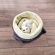 thumbnail image 3 of Methold Cómodos y acogedores sacos de dormir para gatos para nidos de mascotas de amigos peludos que facilitan la entrada y salida de gatos. Hábitats y jaulas para animales pequeños amarillo grisáceo, 3 of 6