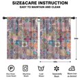 thumbnail image 2 of Blackout Kids Curtains,Boho Bohemia Flower Childrens Insulated Curtains Set Of 2,Bedroom Essentials,Toddler Room Decor 42"x54"(106x137cm), 2 of 4