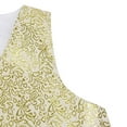 thumbnail image 6 of Alvivi Kids Boys Tuxedo Suit Vest Business Formal Dress Waistcoat Wedding Party Gentleman Waistcoat Gold 3-4, 6 of 7
