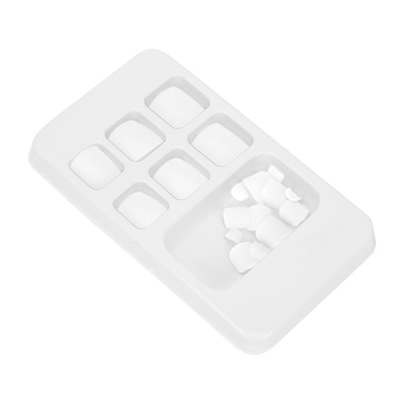 Uñas postizas Ecomeon 24 piezas Moda brillante Color sólido cortas cuadradas