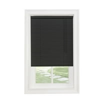 Traditional Elegance Cordless Sunrise 1" Light Filtering Mini Blind 39x64 - Black