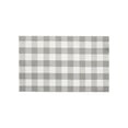 thumbnail image 2 of Orange and Black Plaid Rug, 32'' x 20'' Fall Outdoor Front Door Decor Mat, Cotton Washable Hand-Woven Rug for Layered Doormat, Autumn Halloween Thanksgiving Carpet for Porch, Entryway, 2 of 7
