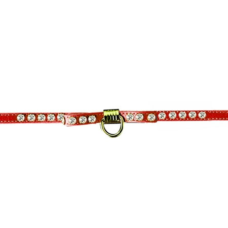 Fancy Rhinestone Collar, Red