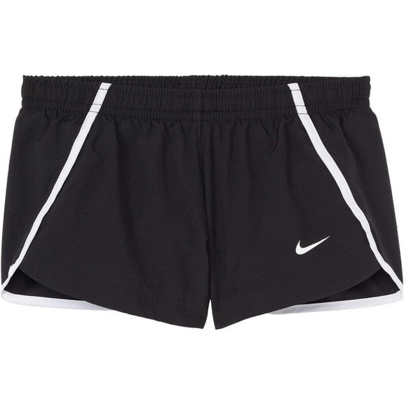 Nike Girl's Dry Sprinter Shorts Black/White Size Medium (10-12 Big Kid)