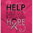 thumbnail image 2 of Help Heal Hope Breast Cancer Aware Hoodie Sweatshirt Women Brisco Brands S, 2 of 6