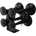 thumbnail image 3 of Vixen Horns Train Horn Kit for Trucks/Car/Semi. Complete Onboard System- 200psi Air Compressor, 5 Gallon Tank, 4 Trumpets. Super Loud dB. Fits Vehicles like Pickup/Jeep/RV/SUV 12v VXO8350B/4318B, 3 of 10