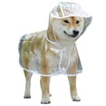 thumbnail image 3 of Paokuoon Imperméable Transparent pour Chien, Imperméable pour Animaux, Design à Boutons-Pression, Capuche Réglable, Coupe-Vent, Doux, 3 of 7