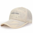thumbnail image 2 of Audhol Baseball Cap Men Hat Hollow Brim Breathable Mesh Cap Outdoor Fishing Sunscreen Baseball Cap Sunshade Hat Gorras Para Hombres Khaki One Size, 2 of 3